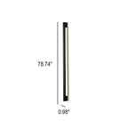Modern Simplicity Long Strip Aluminum Silicone LED Wall Sconce Lamp