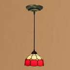 Tiffany Stained Glass Dome Shade European 1-light Pendant Light Lumendat