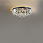 Modern Luxury Round Iron Crystal Beads 6/9-Light Flush Mount Ceiling Light For Living Room Lumendat