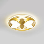 Lumendat Creative Cartoon Butterfly Round LED Flush Mount Ceiling Light Lumendat