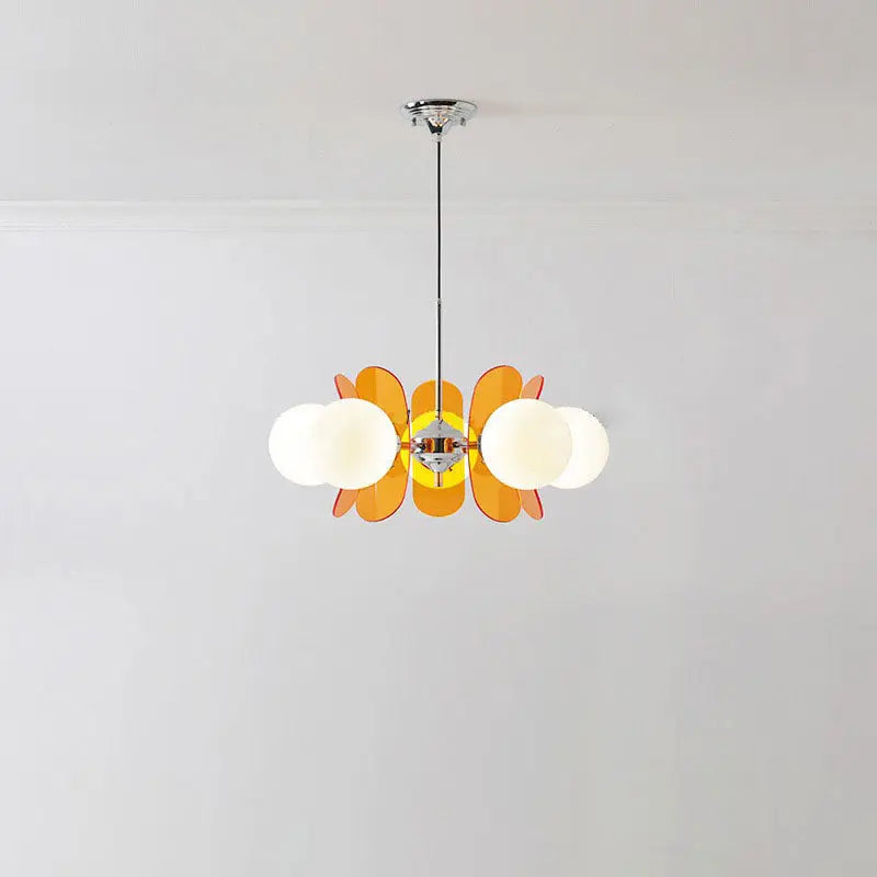 Modern Mid-century Acrylic Magic Bean Glass Shade 3/5/6/8-light Chandelier for Living Room BulbSquare