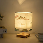 Contemporary Creative Fabric Square USB LED Table Lamp For Bedroom Lumendat
