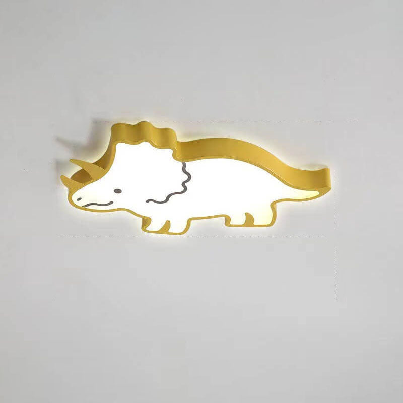 Lumendat Modern Childlike Animal Cartoon Iron Acrylic LED Flush Mount Ceiling Light Lumendat