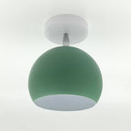 Nordic Macaron Dome 1-light Semi-flush Mount Ceiling Light BulbSquare