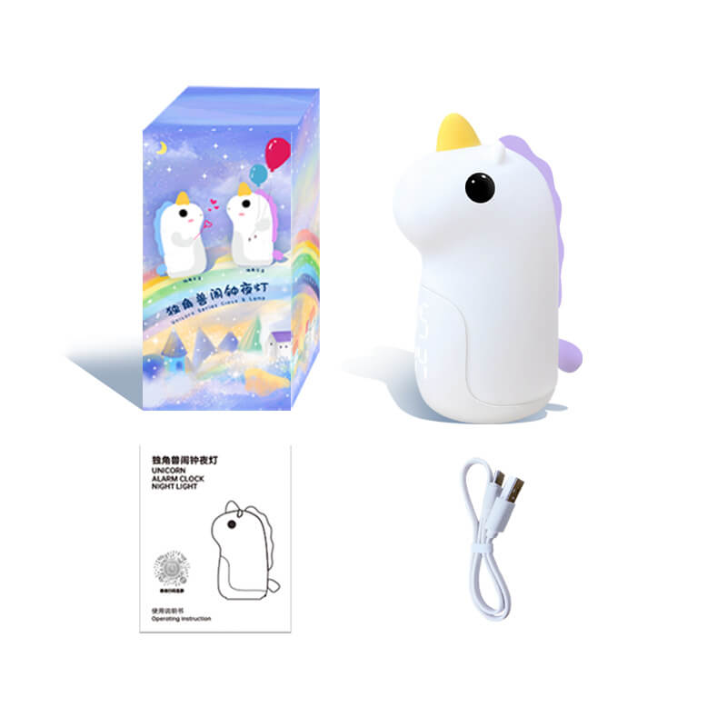Cartoon Unicorn Timer Alarm Clock LED Night Light Lumendat
