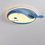 Lumendat Cartoon Creative Dolphin Circle LED Kids Flush Mount Ceiling Light Lumendat