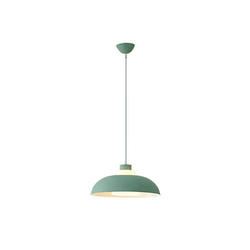 Modern Solid Color Macaron Acrylic Aluminum 1-light Pendant Light BulbSquare