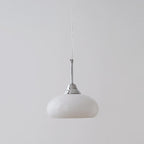 Contemporary Nordic Round Dome Iron Glass 1-Light Pendant Light For Living Room Lumendat