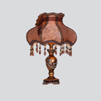 European Luxury Fabric Lace Resin 1-Light Table Lamp Lumendat