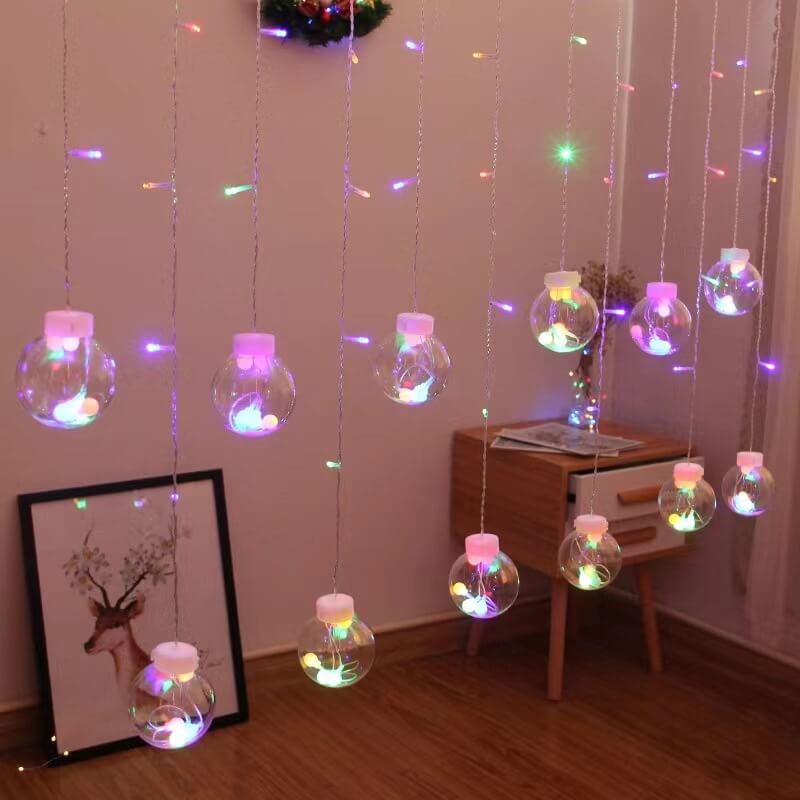 LED Solar Star Moon Curtain Light Christmas Outdoor Patio Decorative Camping String Lights Lumendat