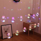 LED Solar Star Moon Curtain Light Christmas Outdoor Patio Decorative Camping String Lights Lumendat