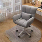 Modern Minimalist Square Back Velvet Cotton Nylon Desk Chair Backrest Armrest For Home Office DFM-F