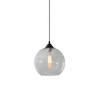 Nordic Minimalist Stained Round Glass 1-light Pendant Light Lumendat