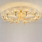 Modern Light Luxury Crystal 6/8/10/12- Light Flush Mount Ceiling Light