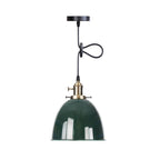 Industrial Iron Multicolor Bowl 1-light Pendant Light BulbSquare