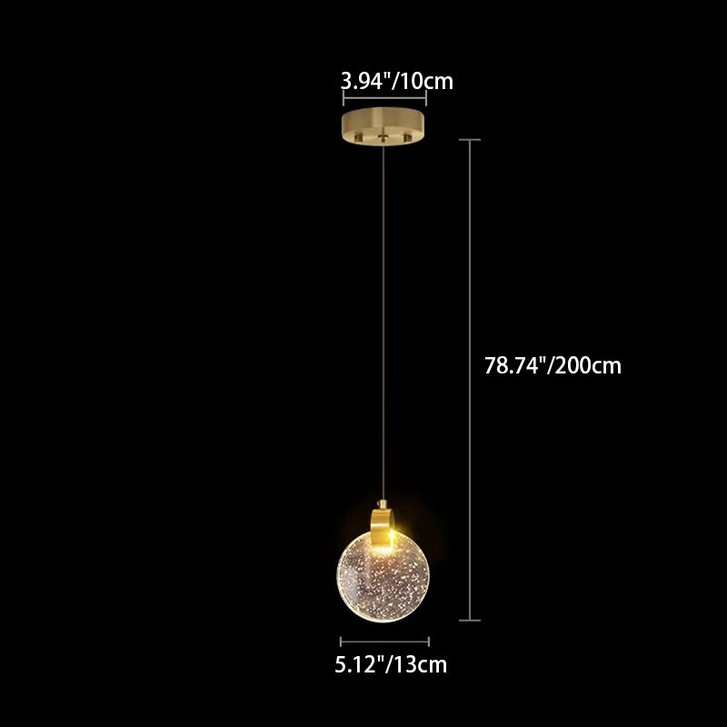 Contemporary Scandinavian Water Drops Iron Aluminum Crystal LED Chandelier for Bedroom