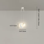 Lumendat Contemporary Creative Cartoon Acrylic Aircraft Moon Shade LED Kids Chandelier For Bedroom Lumendat