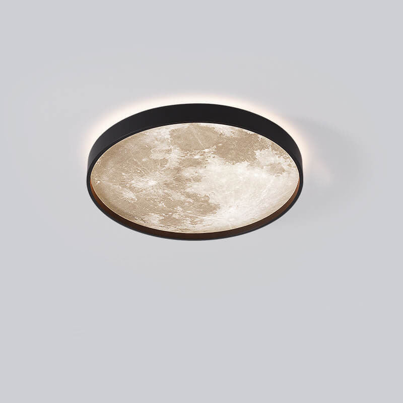 Nordic Creative Moon Round LED Flush Mount Ceiling Light BulbSquare
