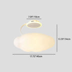 Lumendat Modern Simplicity Cream PE Cloud Pumpkin Shade Iron LED Kids Pendant Light For Bedroom Lumendat