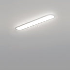Modern Minimalist Iron Aluminum Acrylic Strip Elliptical LED Flush Mount Ceiling Light for Hallway