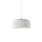 Japanese Minimalist Matte Texture Resin Dome 1-light Pendant Light BulbSquare
