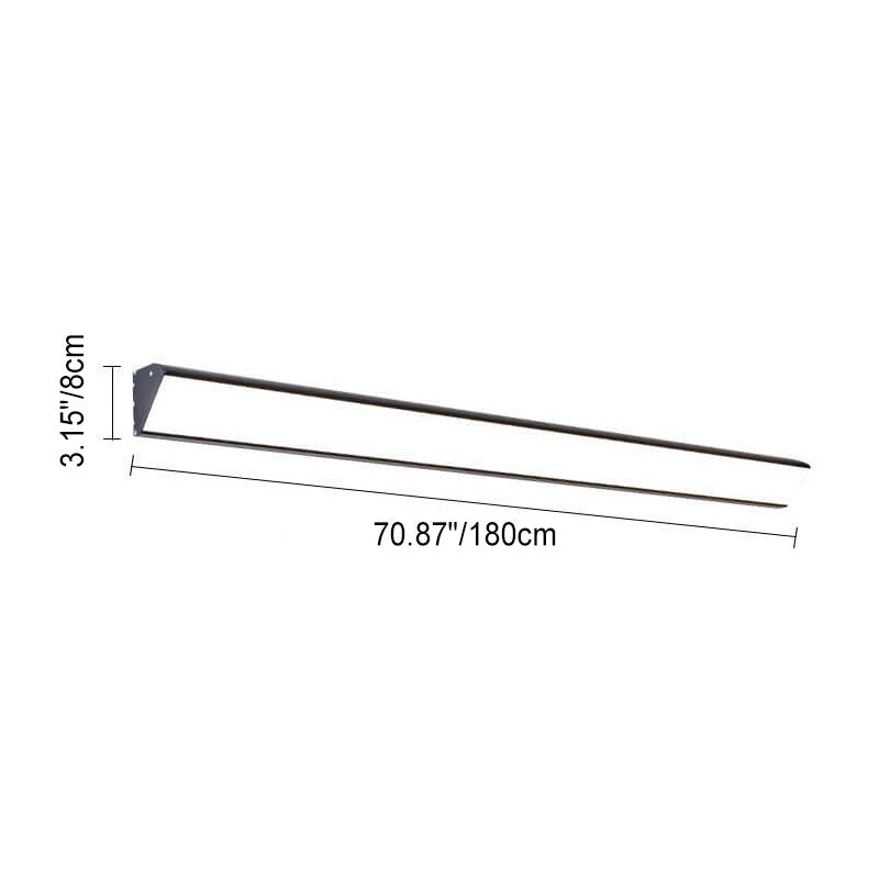 Modern Minimalist Outdoor Long Bar Aluminum Acrylic Waterproof LED Wall Sconce Lamp For Outdoor Lumendat