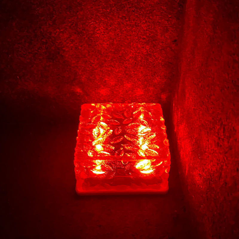 Modern Simplicity Solar ABS Plastic Ice Brick LED Outdoor Landscape Light For Outdoor Patio Lumendat