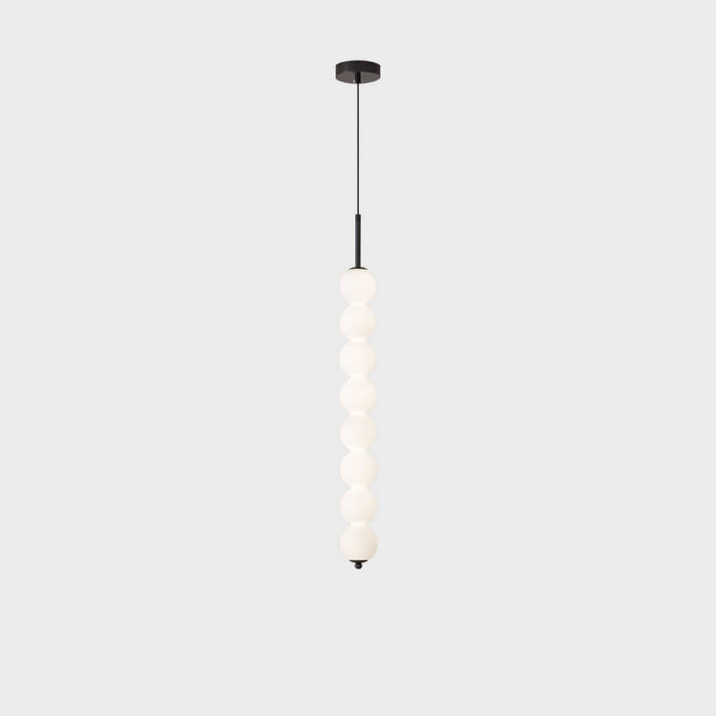 Nordic Creative Brass Spherical Glass Long Strip LED Pendant Light BulbSquare