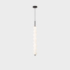 Nordic Creative Brass Spherical Glass Long Strip LED Pendant Light BulbSquare