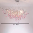 Modern Luxury Crystal Glass Aluminum Branch Water Drop 6/8/10/14 Chandeliers for Dining Room Lumendat