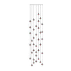 Modern Luxury Staircase Crystal Orb Ball Shade LED Loft Chandelier Lumendat
