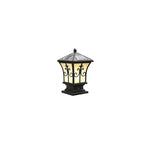Modern Vintage Waterproof Patio Solar Outdoor Column Head Light Lumendat