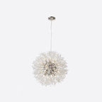 Contemporary Scandinavian Dandelion Metal Crystal 8/9/12/16 Light Chandelier for Bedroom Lumendat