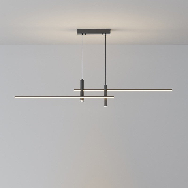Modern Minimalist Geometric Line Combination LED Island Light Chandelier for Dining Room