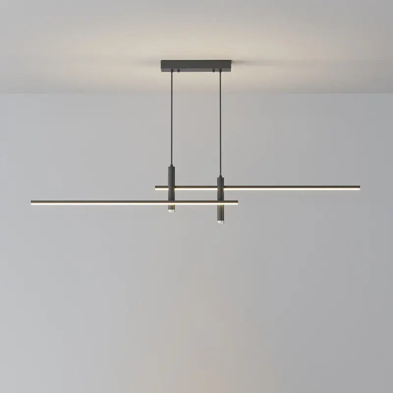 Modern Minimalist Geometric Line Combination LED Island Light Chandelier for Dining Room Lumendat