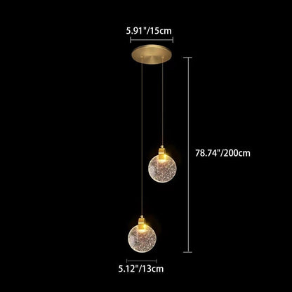 Contemporary Scandinavian Water Drops Iron Aluminum Crystal LED Chandelier for Bedroom