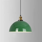 Industrial Vintage Green Iron Dome Cone 1-light Pendant Light Lumendat