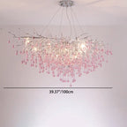 Modern Luxury Crystal Glass Aluminum Branch Water Drop 6/8/10/14 Chandeliers for Dining Room Lumendat
