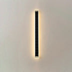 Minimalist Outdoor Solar Rectangular Strip Waterproof Patio LED Wall Sconce Lamp Lumendat