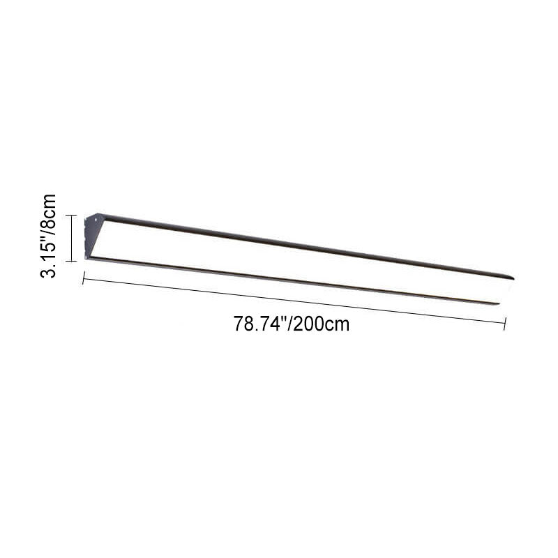 Modern Minimalist Outdoor Long Bar Aluminum Acrylic Waterproof LED Wall Sconce Lamp For Outdoor Lumendat