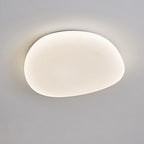 Modern Minimalist Pebble Shape Acrylic Hardware LED Flush Mount Ceiling Light For Bedroom Lumendat