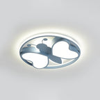 Lumendat Creative Cartoon Butterfly Round LED Flush Mount Ceiling Light Lumendat