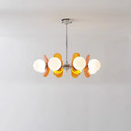 Modern Mid-century Acrylic Magic Bean Glass Shade 3/5/6/8-light Chandelier for Living Room BulbSquare