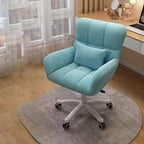 Modern Minimalist Square Back Velvet Cotton Nylon Desk Chair Backrest Armrest For Home Office DFM-F
