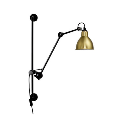 Industrial Vintage Iron Long Pole Swing Arm 1-Light Wall Sconce Lamp