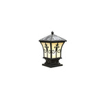 Modern Vintage Waterproof Patio Solar Outdoor Column Head Light Lumendat