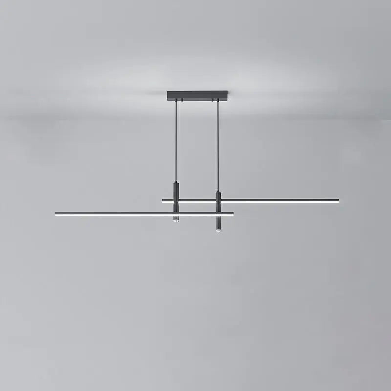 Modern Minimalist Geometric Line Combination LED Island Light Chandelier for Dining Room Lumendat