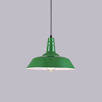 Industrial Vintage Green Iron Dome Cone 1-light Pendant Light Lumendat