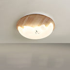Lumendat Contemporary Creative Woodgrain Cartoon Octopus Moon Acrylic LED Kids Flush Mount Ceiling Light For Living Room Lumendat