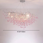 Modern Luxury Crystal Glass Aluminum Branch Water Drop 6/8/10/14 Chandeliers for Dining Room Lumendat